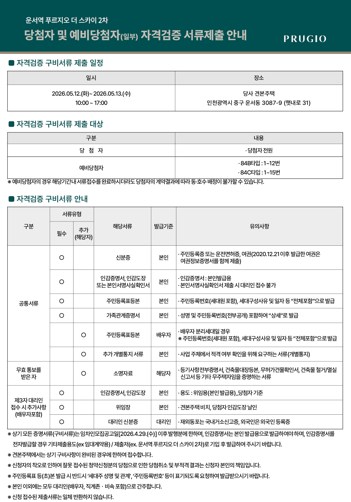 서류접수안내